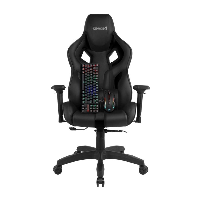 Combo Gamer Redragon Silla Capricornus C502 Negra/Teclado Mecánico Kumara K552/Mouse M607 Griffin