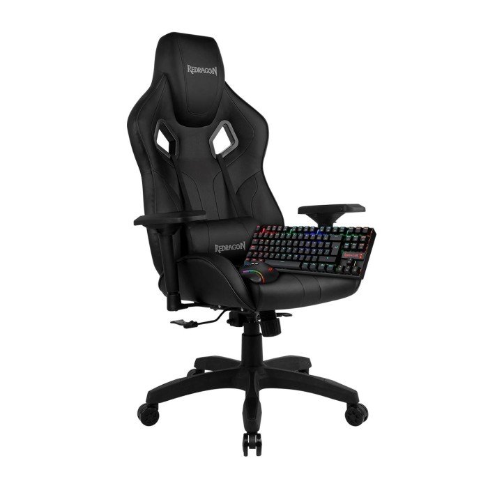 Combo Gamer Redragon Silla Capricornus C502 Negra/Teclado Mecánico Kumara K552/Mouse M607 Griffin