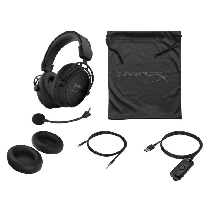 Audífonos gamer HyperX Cloud Alpha S Negro 7.1 Surround - PC y PS4 (HX-HSCAS-BK/WW)
