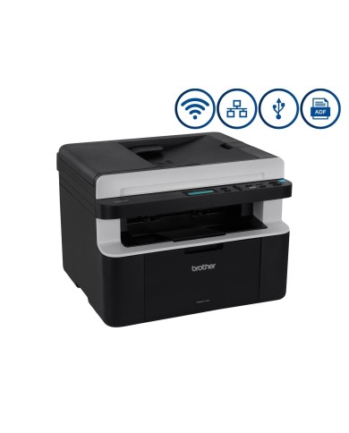 Multifuncional láser monocromática Brother DCP-1617NW  WiFi, Ethernet, ADF