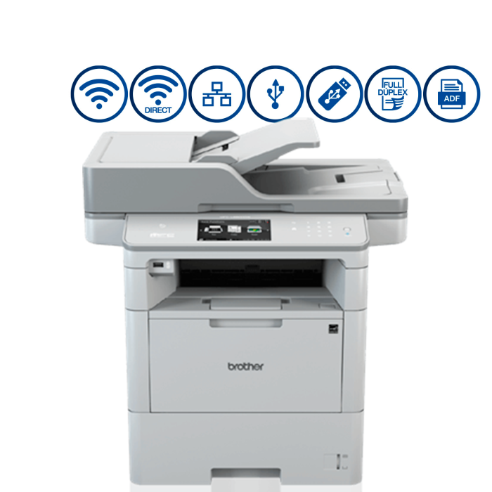 Multifuncional láser monocrómatica MFCL6900DW 50 PPM FULL DUPLEX  (MFC-L6900DW)