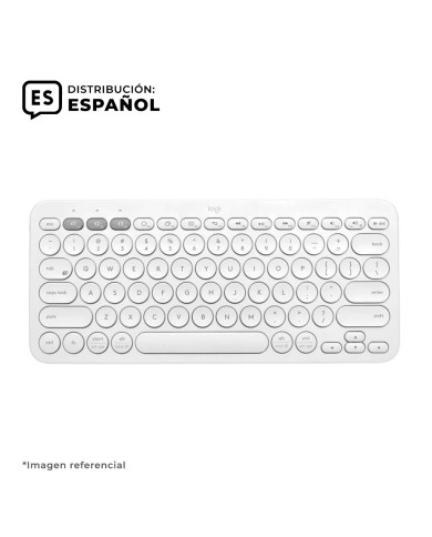 Teclado inalámbrico Bluetooth Logitech K380 Blanco