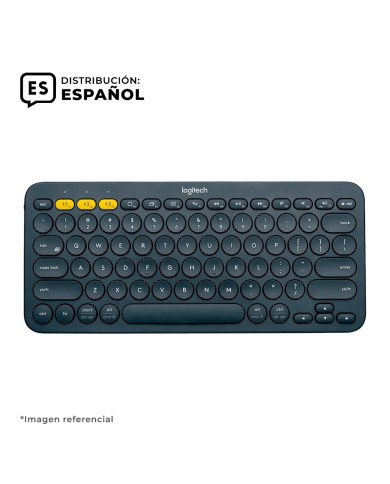 Teclado inalámbrico Bluetooth Logitech K380 Negro