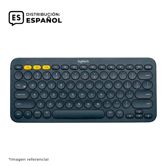 Teclado inalámbrico Bluetooth Logitech K380 Negro