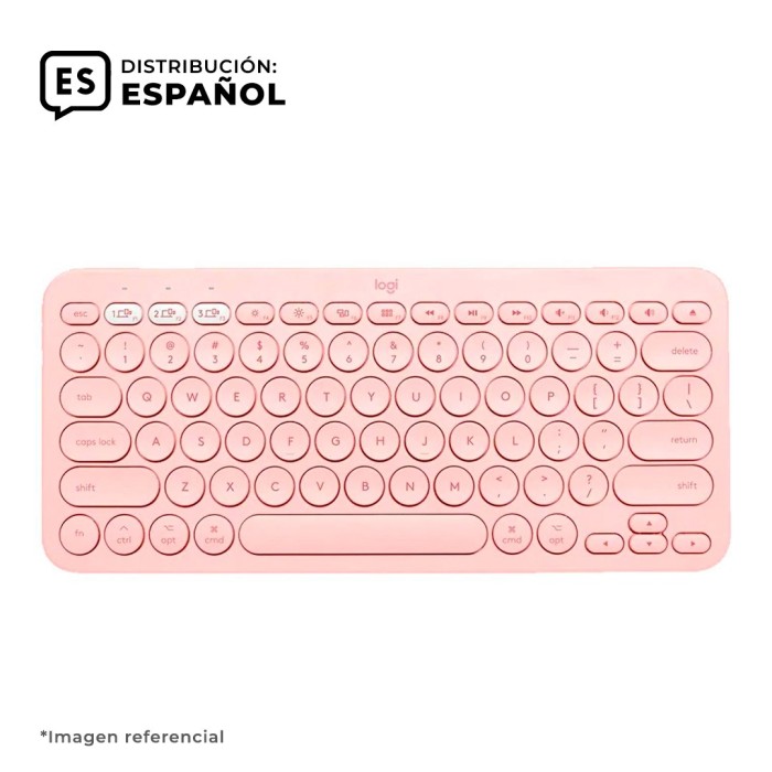 Teclado inalámbrico Bluetooth Logitech K380 Rosado