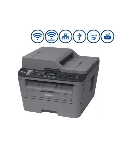 Impresora Multifuncional láser monocrómatica Brother MFC-L2700DW dúplex