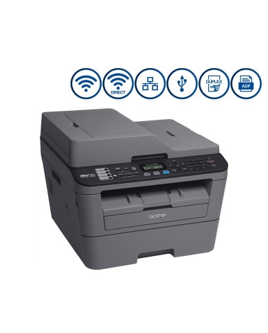 Impresora Multifuncional láser monocrómatica Brother MFC-L2700DW dúplex