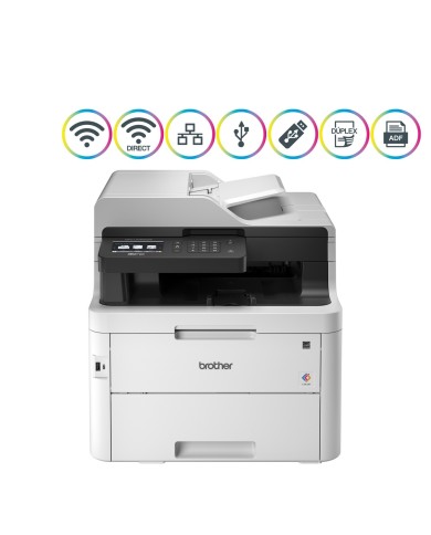Impresora Multifuncional láser inalámbrica Brother MFC-L3750CDW WiFi, Ethernet