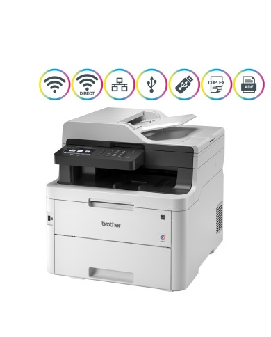 Impresora Multifuncional láser inalámbrica Brother MFC-L3750CDW WiFi, Ethernet