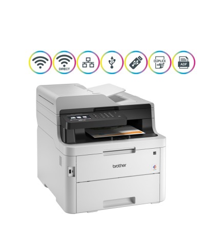 Impresora Multifuncional láser inalámbrica Brother MFC-L3750CDW WiFi, Ethernet
