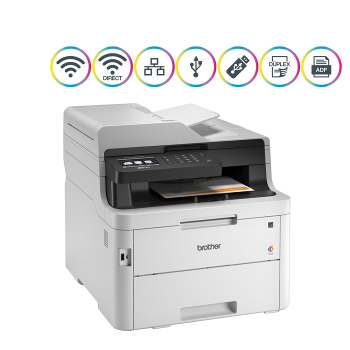 Impresora Multifuncional láser inalámbrica Brother MFC-L3750CDW WiFi, Ethernet