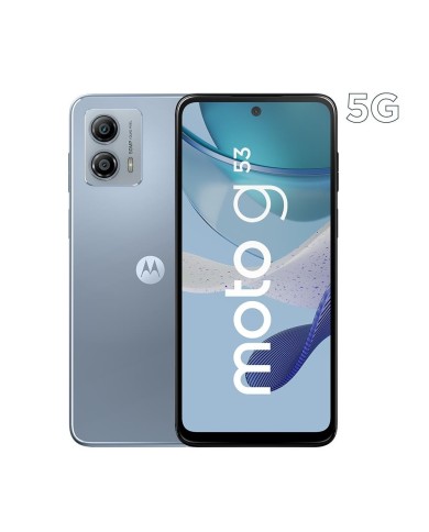 Smartphone Motorola Moto G53, 5G, RAM 6GB, 128GB, Android 13, Opal Silver