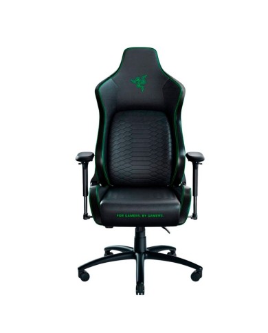 Silla Gamer Razer Iskur Black/Green hasta 136 Kg con arco lumbar