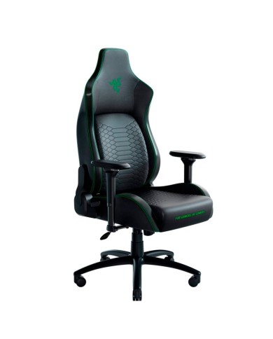 Silla Gamer Razer Iskur Black/Green hasta 136 Kg con arco lumbar