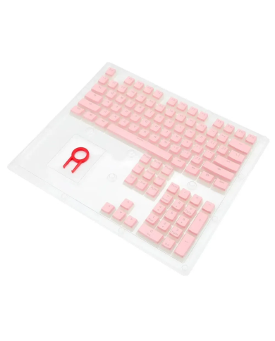 Keycaps gamer Scarab A130 Pink Cristal 105 teclas de reemplazo