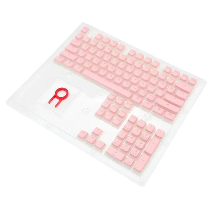 Keycaps gamer Scarab A130 Pink Cristal 105 teclas de reemplazo
