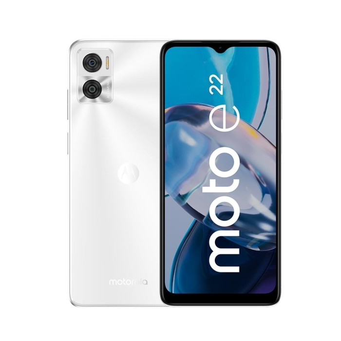Smartphone Motorola Moto E22, RAM 4GB, 128GB, Android 12, Blanco