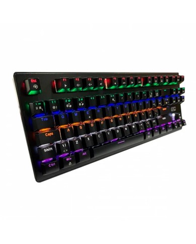Teclado Mecánico GTC KGG-010 Switch Blue, Español, Negro
