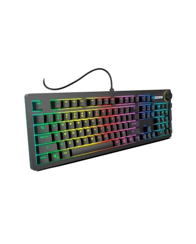 Teclado mecánico Ozone Strikeback RGB, Switch Kailh Red, Español, Grafito