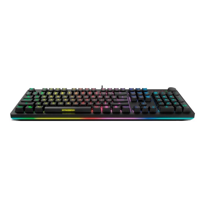 Teclado mecánico Ozone Strikeback RGB, Switch Kailh Red, Español, Grafito