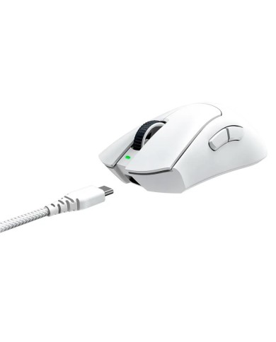 Mouse gamer inalámbrico Razer Deathadder V3 Pro White 30.000 DPI, 5 botones
