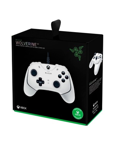 Gamepad Razer Wolverine V2 White Alámbrico, USB, Negro, Xbox Serie X | S, Xbox One y PC