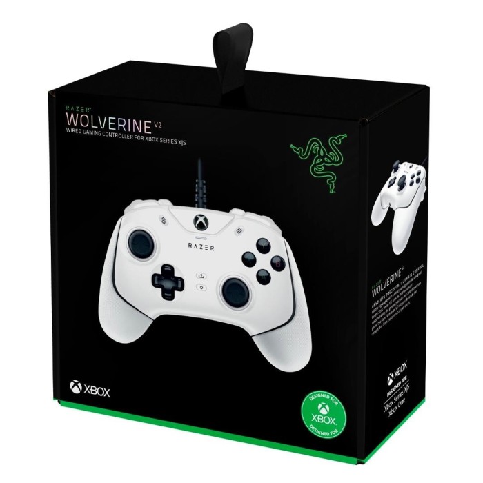 Gamepad Razer Wolverine V2 White Alámbrico, USB, Negro, Xbox Serie X | S, Xbox One y PC