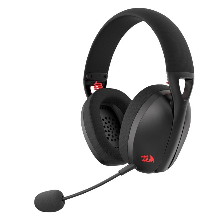 Audífonos gamer inalámbricos Redragon Ire Pro H848 Black Bluetooth, USB