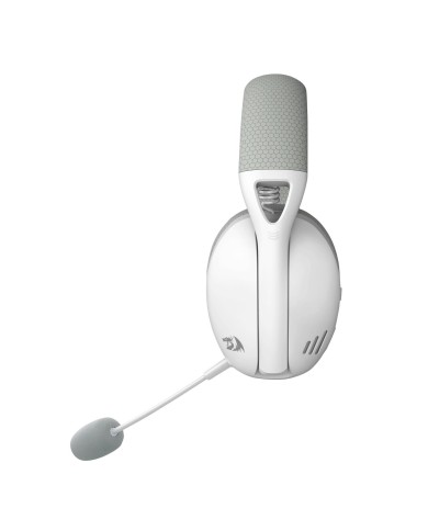 Audífonos gamer inalámbricos Redragon Ire Pro H848 White Grey Bluetooth, USB