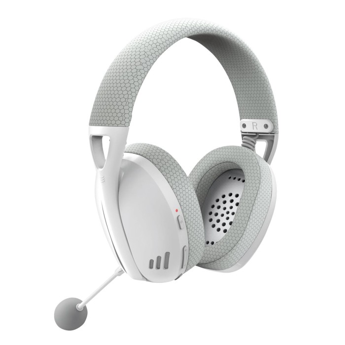 Audífonos gamer inalámbricos Redragon Ire Pro H848 White Grey Bluetooth, USB