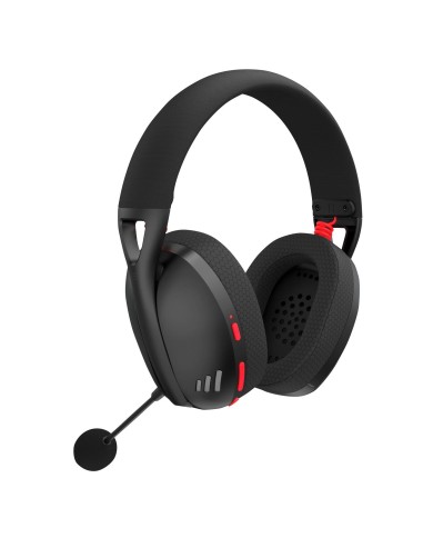Audífonos gamer inalámbricos Redragon Ire Pro H848 Black Bluetooth, USB
