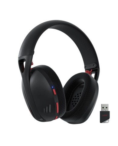 Audífonos gamer inalámbricos Redragon Ire Pro H848 Black Bluetooth, USB