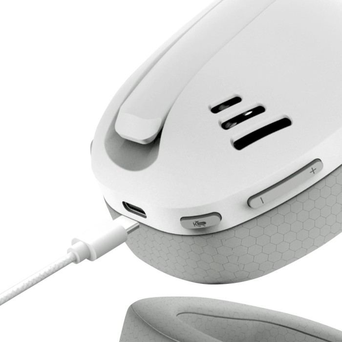Audífonos gamer inalámbricos Redragon Ire Pro H848 White Grey Bluetooth, USB
