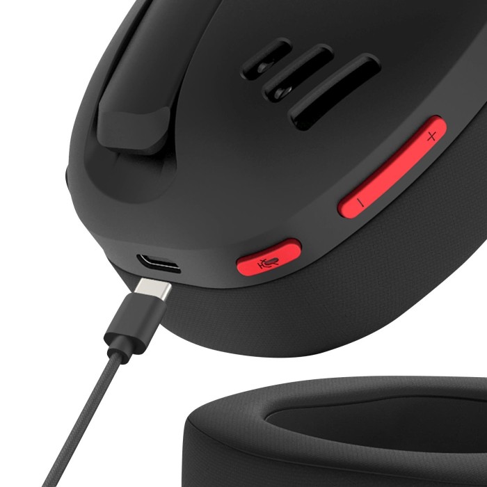 Audífonos gamer inalámbricos Redragon Ire Pro H848 Black Bluetooth, USB
