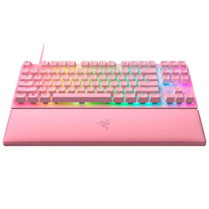 Teclado mecánico Razer Huntsman V2 TKL Quartz Switch Red Inglés