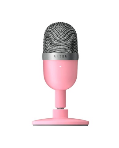 Micrófono Streaming Razer Seiren Mini Ultra Quartz,  Condensador Compacto USB