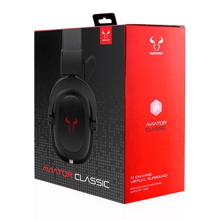 Audifonos Gamer Riotoro Aviator Classic Audio Pro 7.1 Pc, Ps4, Switch