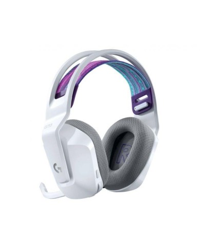 Audífonos Gamer Logitech G733 LightSpeed Wireless (RGB, Dongle USB, Blanco)