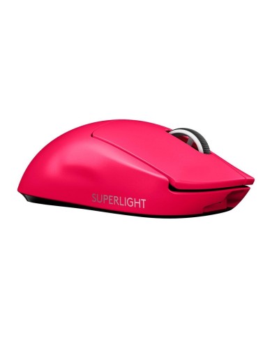 Mouse gamer inalámbrico Logitech PRO X Superlight 25.600 DPI Fucsia