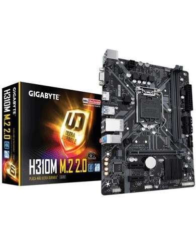 Placa Madre GIGABYTE H310M M.2 2.0 - Socket LGA1151 - Gaming LAN - MicroATX - SmartFan 5 (H310M-M.2)