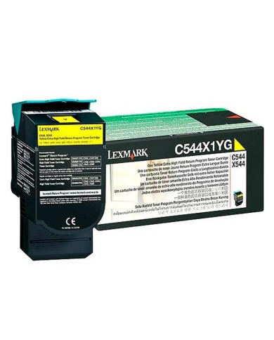 Tóner Lexmark C544X1YG Amarillo Alto Rendimiento