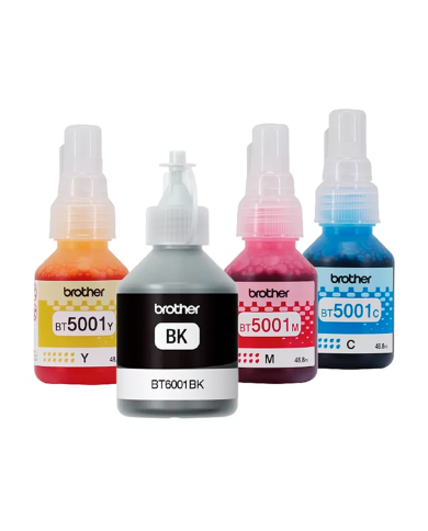 Pack de 4 Tintas Brother Negro + Colores BTCMYK (Negro + CMY)