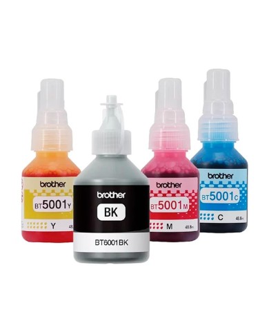 Pack de 4 Tintas Brother Negro + Colores BTCMYK (Negro + CMY)