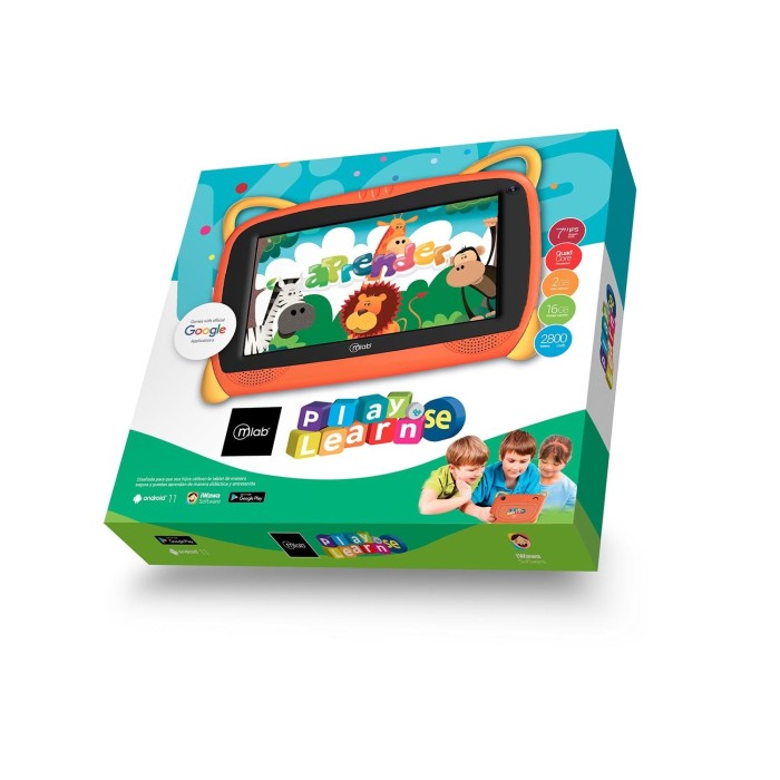 Tablet Mlab Kids Play & Learn SE 7" WIFI, 2GB RAM, 16GB Rom, Android 11, Quad Core 1.5
