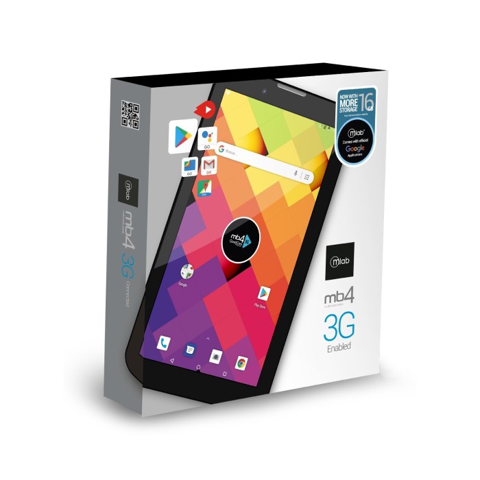 Tablet Mlab MB4 3G Plus 7" Bluetooth, 1GB RAM, 16GB Rom, Android 9 Pie, Quad Core 1.3