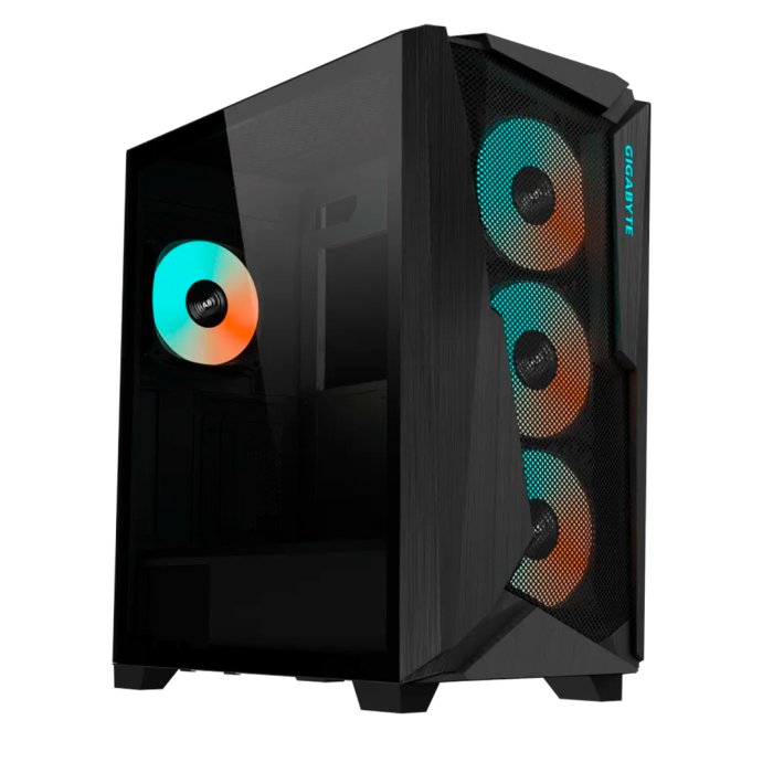 Gabinete  Gigabyte C301 Glass E-ATX, Vidrio Templado, ARGB, 4 Ventiladores 120 MM