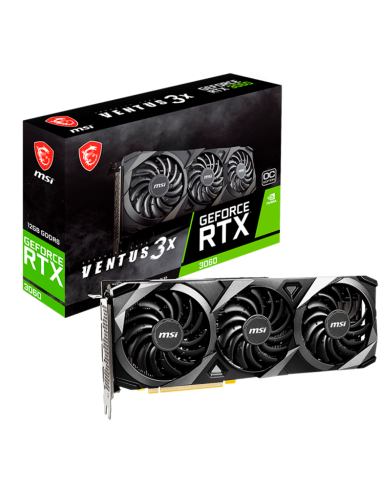 Tarjeta de Video GeForce RTX 3060 VENTUS 3X, 12GB GDDR6, 192-bit, PCI-e 4.0