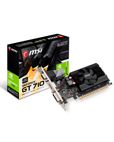 Tarjeta de video GT 710 2GD3 L,  2 GB DDR3, 1600MHz, 64-bit, PCI-e 2.0 x16