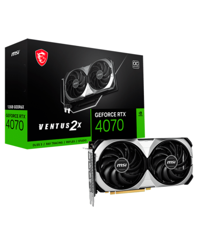 Tarjeta de video GeForce RTX 4070 VENTUS 2X, 12GB GDDR6X, 192-bit, PCI-e Gen 4