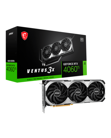 Tarjeta de video GeForce RTX 4060 Ti VENTUS 3X 8G OC, 8GB GDDR6, 128 bits, PCI-e Gen 4 x16